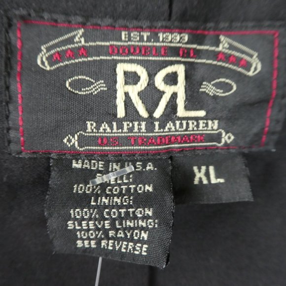 NEW RRL Corduroy Blazer Jacket Black Ralph Lauren Double RL Fine USA Size XL - Picture 8 of 10